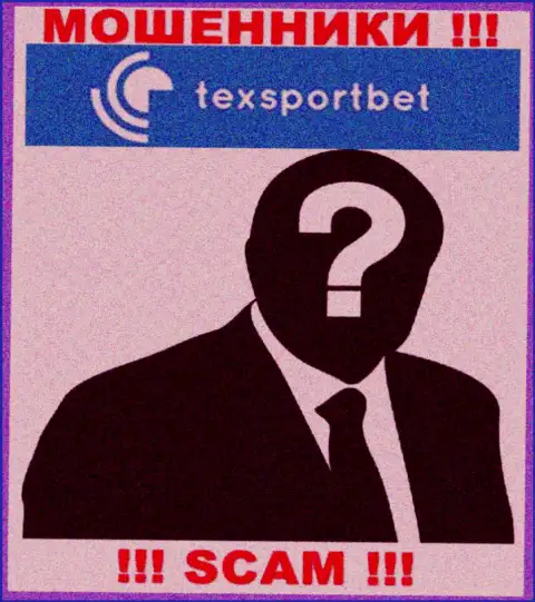 Никаких данных о своем прямом руководстве, internet-мошенники TexSportBet не приводят